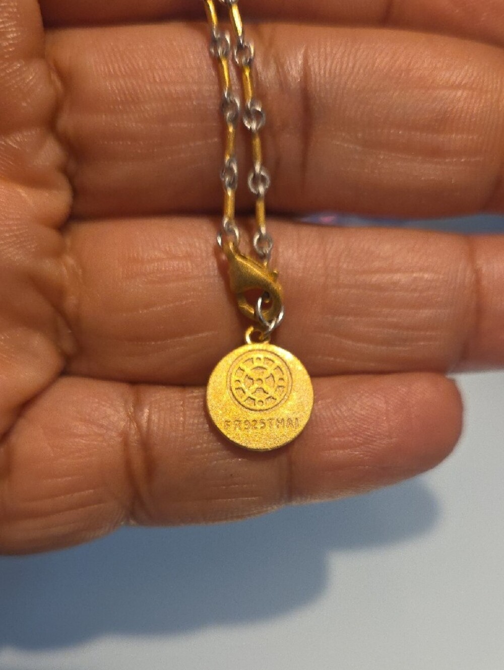 Gold Over Sterling - Freida Rothman - Two Tone Bracelet - Picture 3 of 4